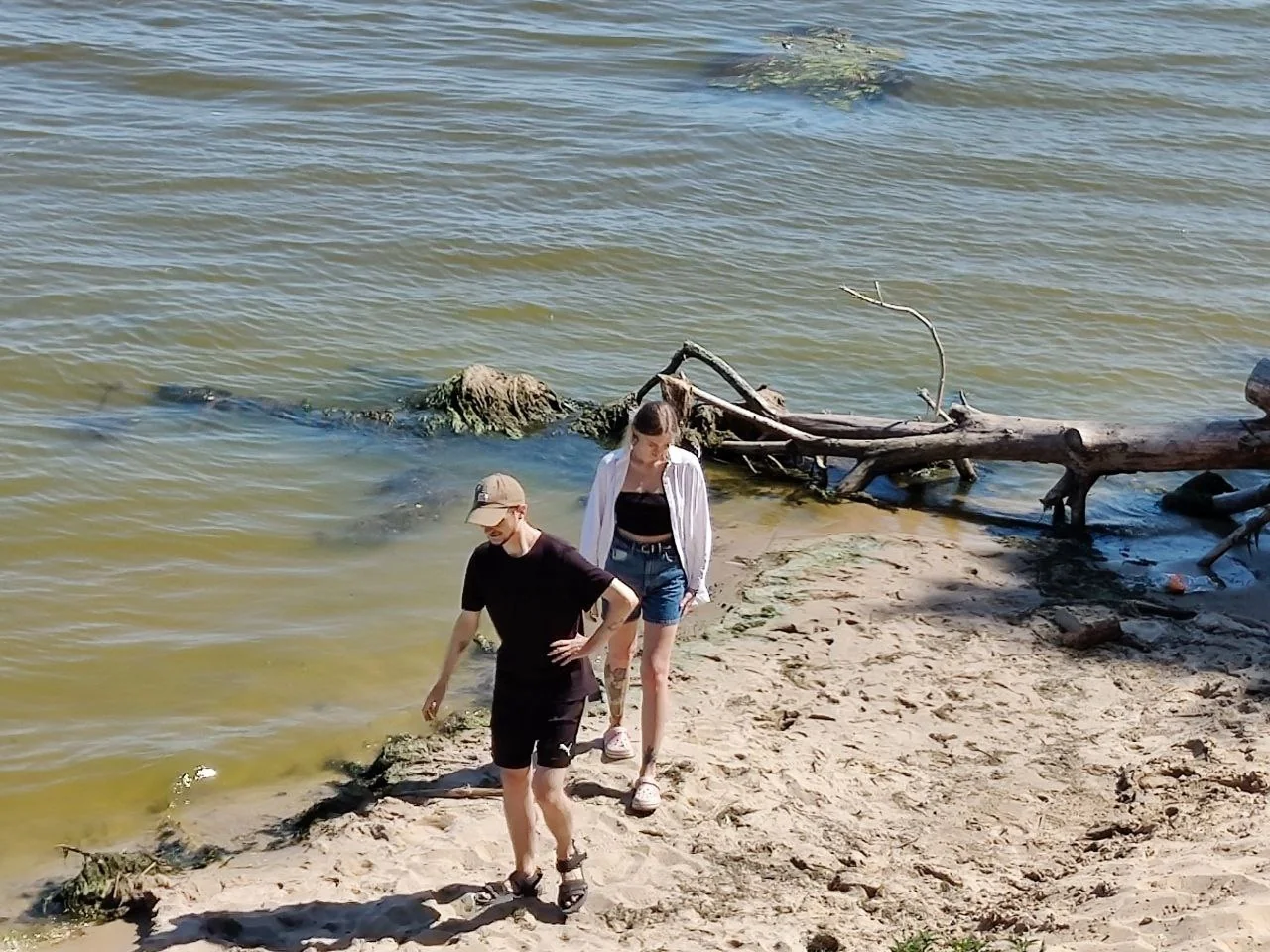 On the riverbank